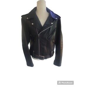 Vintage 80s Harley Davidson Leather Jacket Genuine Distressed Biker - Size 42 R